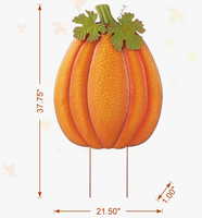 Décoration suspendue de navire amraqué avec momie, citrouille, jouets effrayants et piquets de jardin en métal pour chambre d'enfant avec détails de coquillages et d'algues