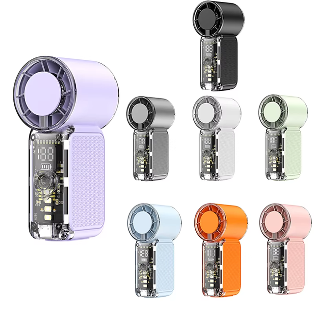 Factory Wholesale Mini Hand-held Fan USB Rechargeable Portable High Power Pocket Fan for Car & Household Use at High Speed