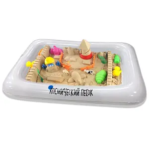 64 * 45厘米充气移动沙子吹沙滩游戏托盘沙盘儿童沙盘玩具