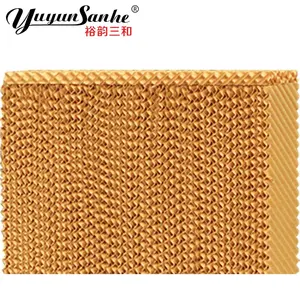 Selulosa Honeycomb Cooling Pad Cooling Pad Dinding Tirai Basah Bingkai Stainless Steel untuk Rumah Unggas Peternakan