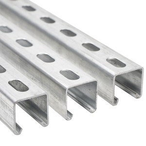 Profilés en C de 41 mm, acier profilé en C 41x41 pour systèmes de support électriques et mécaniques - Product Image 1