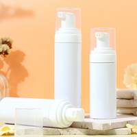 Flacons vides pour nettoyant visage, sérum et mousse de soin de la peau, emballage 100-150ml, distributeur de savon moussant en PET blanc avec pompe
