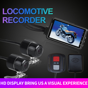 <span class=keywords><strong>Cam</strong></span>éra de tableau de bord pour moto 3 "1080p hd Casque Moto Vélo Moto WiFi Double <span class=keywords><strong>Cam</strong></span>éra Dvr Vision Nocturne Étanche Enregistreur de Conduite - Product Image 3