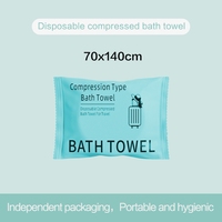 Disposable Compressed Bath Towels Portable Washcloths Individually Wrapped Thick Durable for Camping Hiking Hotel Vacation Trip