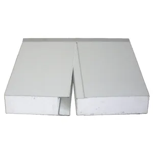 波纹绝缘屋面板材AU标准发泡聚苯乙烯EPS屋面夹芯板