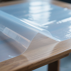スーパークリア<span class=keywords><strong>PVC</strong></span>プラスチックフレキシブル透明ロールフィルム水分プルーフソフト硬度様々な用途向け原料 - Product Image 2