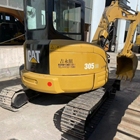 Excavator Mini CAT 305SR Bekas, Caterpillar 305SR 5 Ton, Impor Asli, Cocok untuk Ruangan Sempit