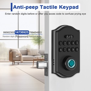 Camakt thông minh an ninh Khóa cửa vân tay + RFID + app + mật khẩu + Key 5 trong 1 mở khóa IP54 không thấm nước CE/FCC khóa thông minh - Product Image 4