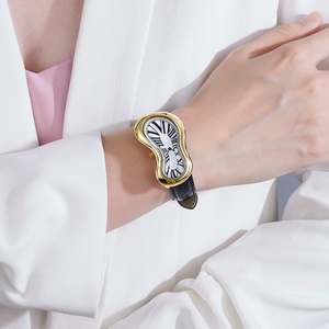 <span class=keywords><strong>Orologi</strong></span> alla Moda con Design Melt Twist, Orologio da Polso al Quarzo per Donne, Elegante Orologio <span class=keywords><strong>di</strong></span> <span class=keywords><strong>Lusso</strong></span> con Cinturino in Pelle, Impermeabile, al Quarzo, da Donna - Product Image 6
