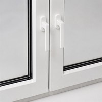 Fenêtre à battant en aluminium avec cadre en alliage d'aluminium thermolaqué, triple vitrage isolant, insonorisée, design minimaliste