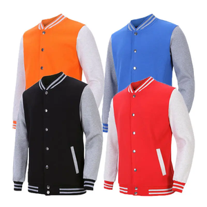 Logo personnalisé plaine hommes Versity <span class=keywords><strong>College</strong></span> Vestes en gros blanc Varsity Vestes Usa Taille Letterman Varsity <span class=keywords><strong>Jacket</strong></span> - Product Image 1