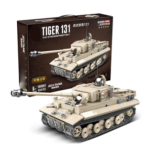 Bloques de Construcción MOC del Tanque de Batalla Principal Tiger Alemán de la Segunda Guerra Mundial, Juguete de Ingeniería, Kit de Modelo de Tanque de la Segunda Guerra Mundial - Product Image 1