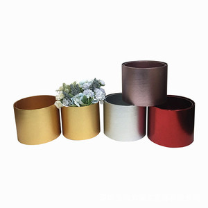 Lugar de aluminio de alto grado película dos sosteniendo cubo <span class=keywords><strong>Fu</strong></span> Cubo de plata Willow la víspera de Año Nuevo de cubo flores <span class=keywords><strong>caja</strong></span> de regalo - Product Image 2