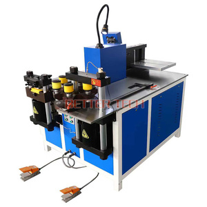 Machine de traitement de barres omnibus 3 <span class=keywords><strong>en</strong></span> 1 : poinçonnage, pliage et découpe hydrauliques pour barres de cuivre 200mm*12mm - Product Image 3