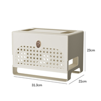 Nouveau design grand boîtier de gestion de câbles support de multiprise prise au sol cache-cordon organisateur de bureau pour dissimuler les multiprises sur le bureau