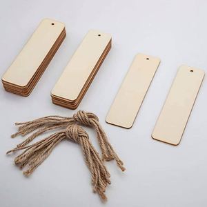 High Quality Wooden Blank <b>Bookmark</b> Custom Wood <b>Bookmark</b> Set UV Printing DIY Wood Crafts - Product Image 4
