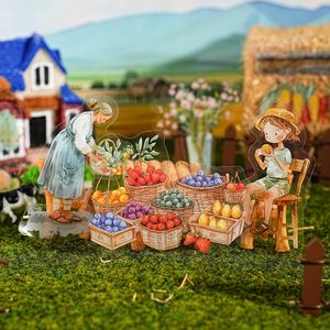 Confezione di adesivi per animali domestici da 15 pz/pacco estiva <span class=keywords><strong>a</strong></span> <span class=keywords><strong>casa</strong></span> della nonna serie di idilliaci adesivi decorativi fai da te <span class=keywords><strong>a</strong></span> tema di campagna - Product Image 3