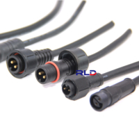 Câble d'éclairage M14 2 broches connecteur mâle femelle étanche pour bandes Led