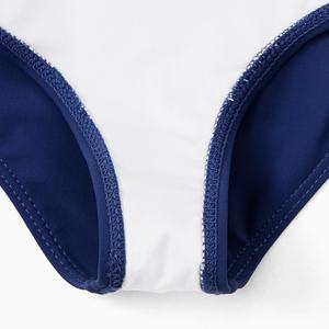 Maillots de bain de luxe à rayures personnalisés avec logo 2024, MOQ 50, ensemble de 6 pièces assorties pour la famille, bikini, vêtements de plage pour femmes - Product Image 6