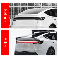 Diffuseur de pare-chocs arrière Yofer pour Tesla Model Y Juniper 2025 2026 Kit carrosserie Séparateur arrière Spoiler de bas de caisse Pièce de mise à niveau