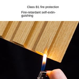 Ecological <b>Wood</b> Fiber Grille Small Great <b>Wall</b> Board Background <b>Wall</b> <b>Decorative</b> Board Concave and Convex Shape Balcony Ceiling - Product Image 4