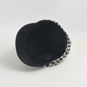 Autumn Winter New Arrival British French Beret Trendy Fashion Women Houndstooth Checkered Beret <b>Hat</b> - Product Image 5