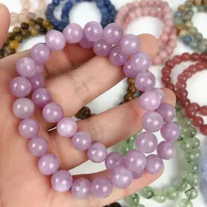 8 Mm Wholesale Natural Stone Quartz Crystal Beads Bracelets Handmade Gemstone Bracelets For Women And Men