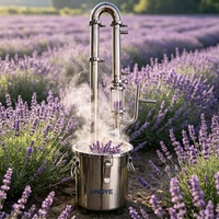 Extracteur d'huiles essentielles à chauffage direct au gaz pour la production d'huile de citronnelle et de pin