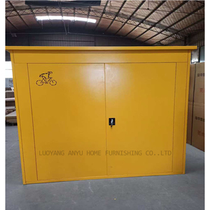 Casier à vélos vertical double <span class=keywords><strong>porte</strong></span> imperméable pour extérieur, en acier métallique, rangement pour vélos, armoire verrouillable, meuble, placard intérieur - Product Image 4