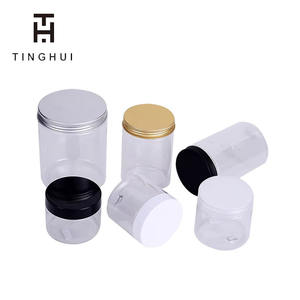 Tarro Transparente de Plástico PET de 30ml 60ml 100ml 120ml para Crema Cosmética con Tapa Negra - Product Image 5