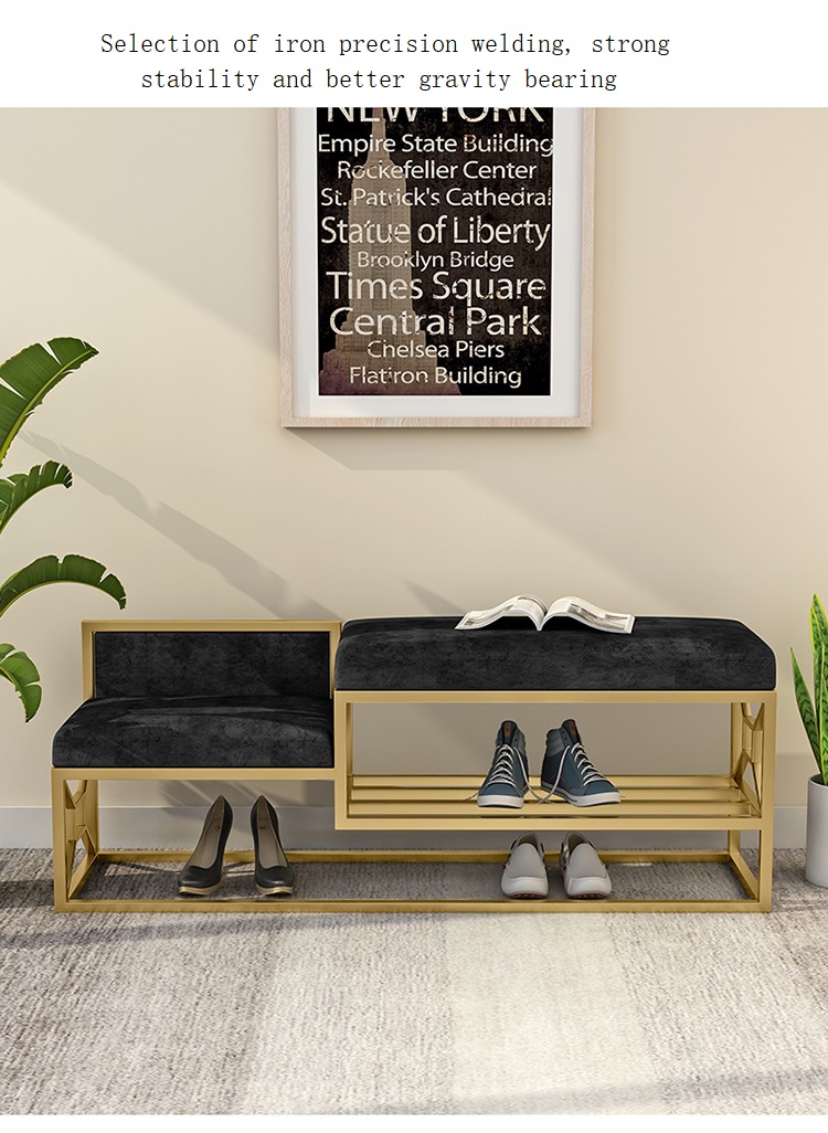 Modern simple family living room bedroom Hotel porch metal shoe rack