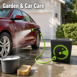 <span class=keywords><strong>Enrouleur</strong></span> de tuyau d'arrosage portable en PVC de 10 m avec chariot de rangement pour l'arrosage du jardin et le lavage de voiture - Product Image 5