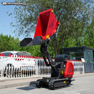 Faible prix entraînement sur chenilles <span class=keywords><strong>Mini</strong></span> chenille en caoutchouc Dumper chenillé brouette à chenilles avec <span class=keywords><strong>pelle</strong></span> 800kg de charge utile - Product Image 1