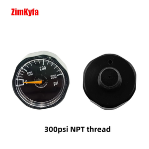 Manomètre HPA Mini 1/8NPT pour le remplissage de bouteilles de gaz, raccords de régulateur - Product Image 3