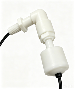 Interrupteur à flotteur coudé à 90 degrés pour détection de niveau d'eau, montage latéral, en plastique - Product Image 1