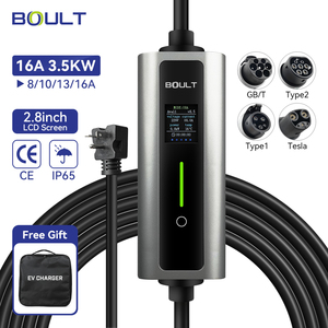 Station de recharge domestique pour véhicules électriques réglable <span class=keywords><strong>16A</strong></span>, nouvelle 3,5 kW pour Tesla Type1 Type2 GBT, <span class=keywords><strong>chargeur</strong></span> pour véhicules électriques - Product Image 1