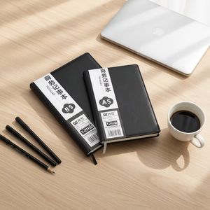 Cuaderno con Logotipo Personalizado |   Agenda de Negocios de 128 Páginas con Cubierta Elegante con Patrón de Cristal para Planificación Corporativa y Regalos - Product Image 1