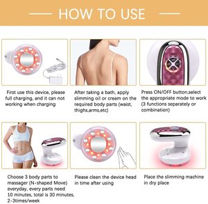 Masajeador de cuerpo de tejido profundo de mano eléctrico, removedor de celulitis adelgazante, máquina para esculpir el cuerpo <span class=keywords><strong>Vibro</strong></span> para brazo, pierna, cadera, vientre - Product Image 6