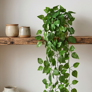 Artificial Hanging Money Plant Creeper Green Leaf Vine Decorative Indoor Outdoor <b>Wall</b> Balcony Garden Home Decor Plant - Product Image 3