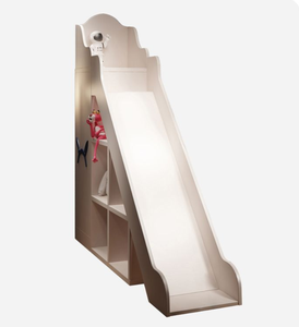 Lit <span class=keywords><strong>de</strong></span> princesse multifonctionnel en bois massif avec toboggan et armoire, lit superposé pour enfants avec toboggan - Product Image 6