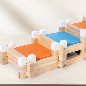 Miniaturas Luban, bloques de construcción de educación temprana para niños, <span class=keywords><strong>casa</strong></span> de <span class=keywords><strong>arquitecto</strong></span> de inteligencia manual, cabina, juguetes de juego para padres e hijos - Product Image 4