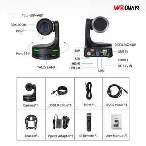 Télé-médecine, diffusion en direct, éducation, caméra PTZ optique 1080p, zoom 12x, suivi IA, contrôleur joystick, IP, SDI, NDI, conférence - Product Image 6