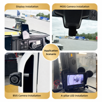 Kit de système de sécurité progressif PSS, caméra radar combinée MOIS BSIS pour l'avertissement d'angle mort des camions et bus poids lourds de Londres DVS