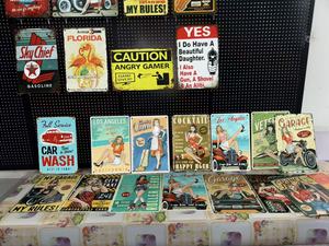 Targhe in Metallo <span class=keywords><strong>Vintage</strong></span> per Auto e Moto, Decorazioni per <span class=keywords><strong>Garage</strong></span>, Personalizzabili con Stampa UV, Insegne Pubblicitarie Personalizzate - Product Image 4