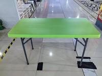 Vente directe usine – Table pliante d'extérieur moderne de 1,80 m avec structure en fer, idéale pour les fêtes – Table pliante en plastique, modèle très populaire