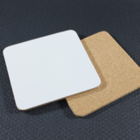 Sous-verres carrés en MDF personnalisés de haute qualité, dessinés à la main, avec impression par sublimation, réutilisables pour les cafés et les bars