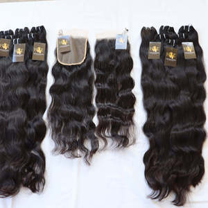 Mèches de cheveux frisés bouclés avec Lace Closure HD, cuticule alignée, cheveux vierges avec Frontal Closure avec cheveux humains - Product Image 1