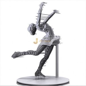 Escultura de Jardín de Gran Tamaño, Impermeable y Duradera, de Acero Inoxidable, Estatua Abstracta Humana - Product Image 3