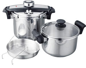New Modle DSQ5+7 <strong>Mechanical</strong> <strong>Opening</strong> and Closing ,Germany Stainless Steel Pressure Cooker - Product Image 3