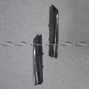 PSM Style Carbon Fiber Rear Bumper Lip Fins Spoiler Winglet <b>Splitter</b> Diffuser for BMW F30 Upgrade an M3 - Product Image 6